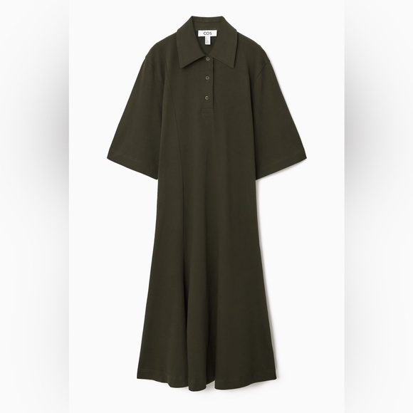 COS Flared Polo Shirt Dress - Picture 2 of 8